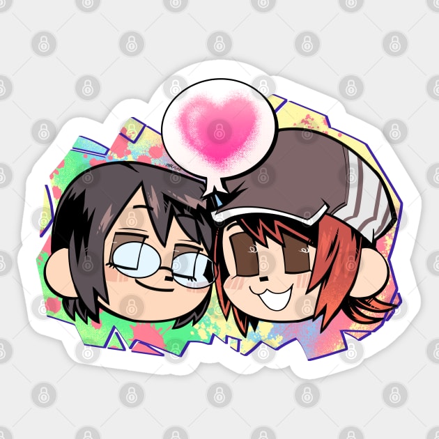 ShikiEri Chibis Sticker by VenaCoeurva